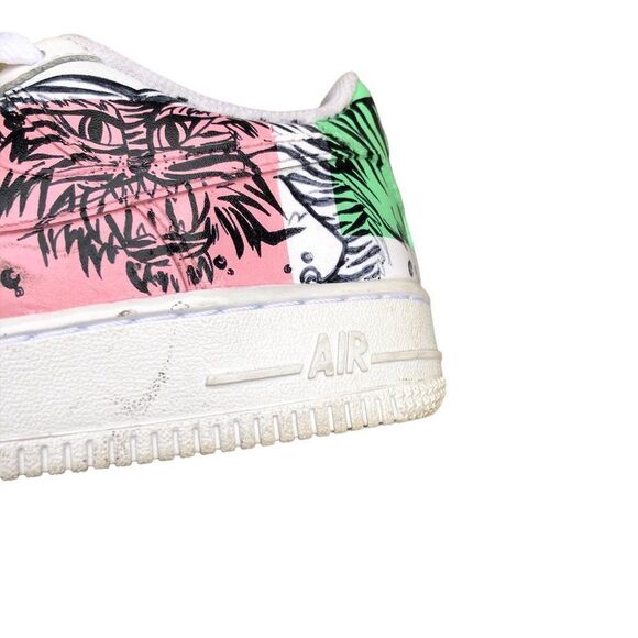 CUSTOM Air Force 1 Low 'Tiger Print' Size 4.5 - Picture 12 of 16